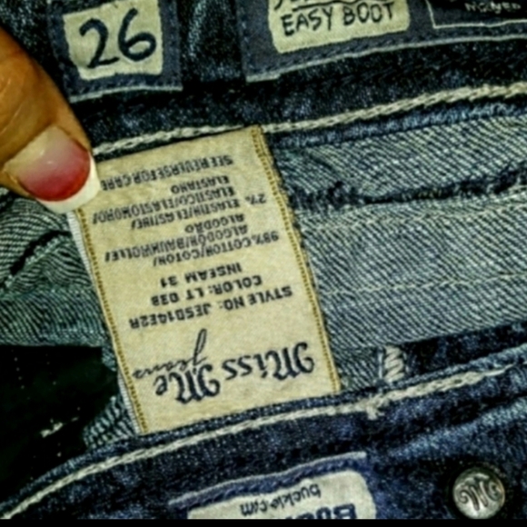 Miss Me Jeans Easy Boot Cut Flap Pocket Size 26 - Picture 10 of 12